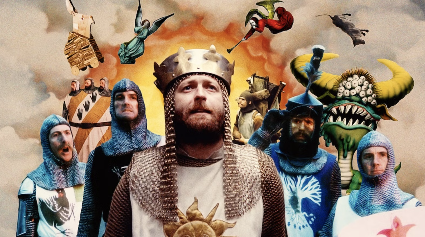 Þyrnum stráð saga helga grals Monty Python